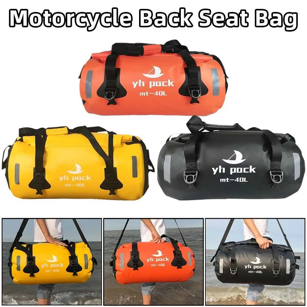 Waterproof Motorcycle Tail Bag - Portable Back Seat Saddlebag For Sports Bikes