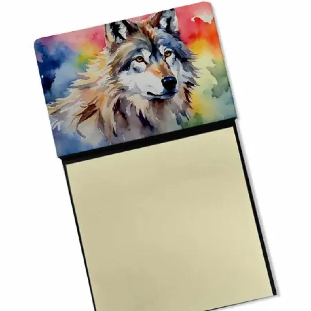 Wolf Sticky Note New Wolves Wolf Sticky Note Holder, Refillable Dispenser with Self ...