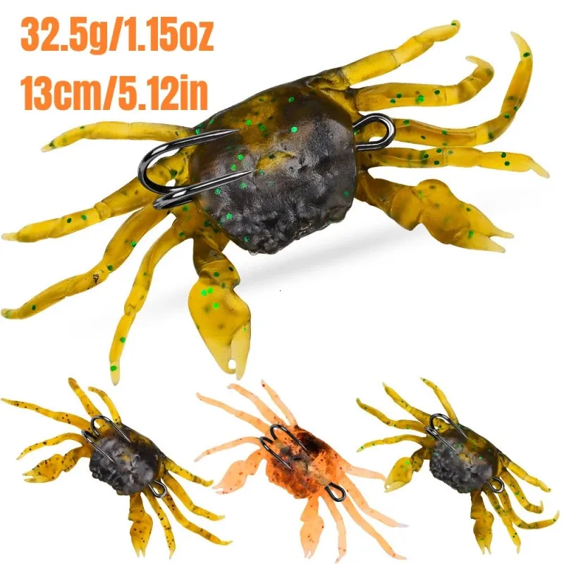 ZUKIBO 3D Simulation Soft Bait Crab Lure With Sharp... 