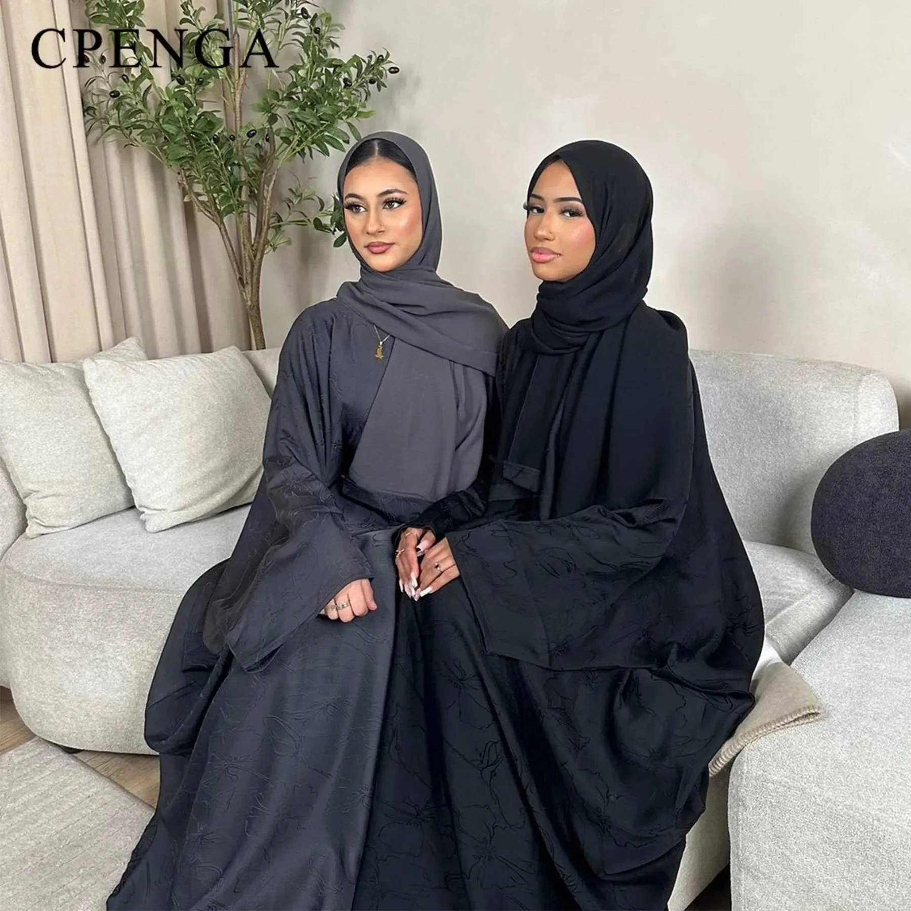 Vestido Mujer Musulmán De Oración Manga Larga Abaya Vestido