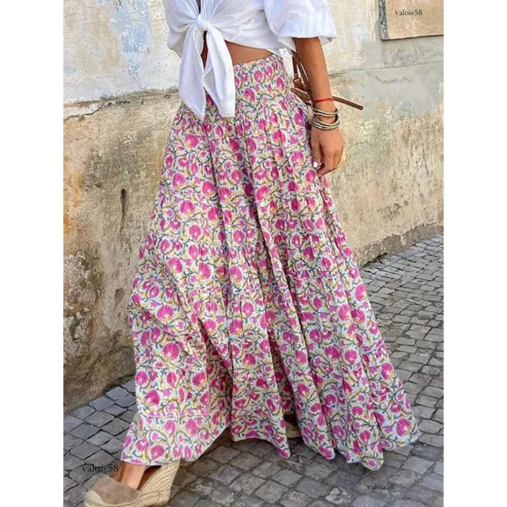 Falda Larga Mujer Faldas De Verano Para Mujer, Estilo Bohemio