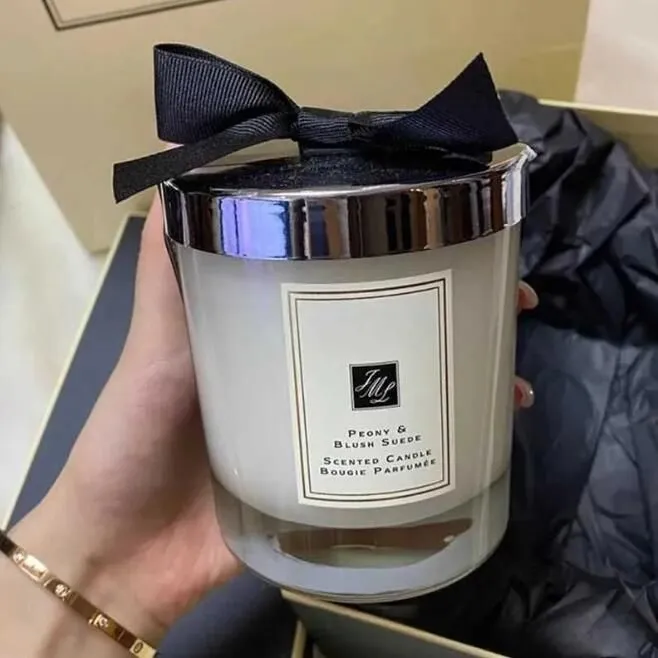 Hochwertige Duftkerzen English Pear Orangenblüte Meersalz 200g - Rauchfrei - Langanhaltender Duft - Festes Damenduftparfum