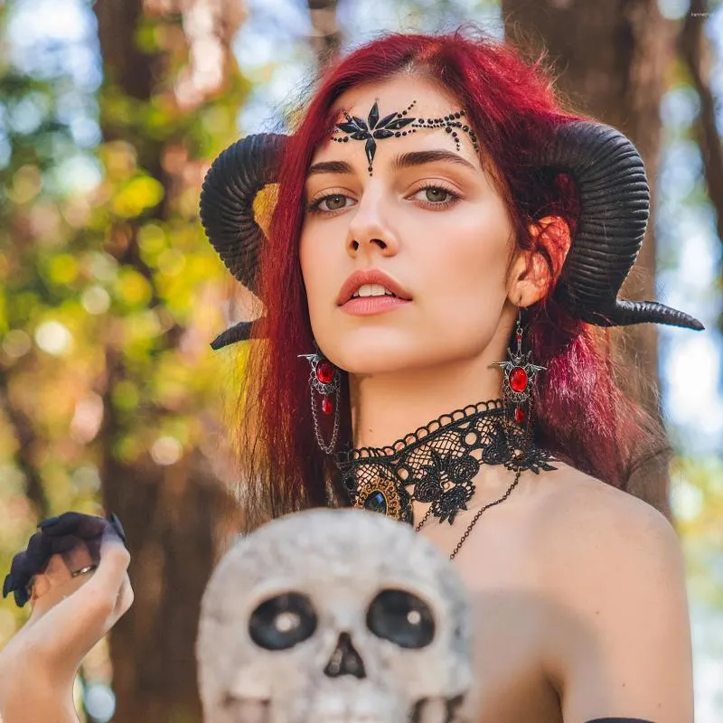 Boucles D'Oreilles Halloween - Chapeau De Sorcière - Alliage Et Cristal - 6,44 Cm - Gothique, Fête