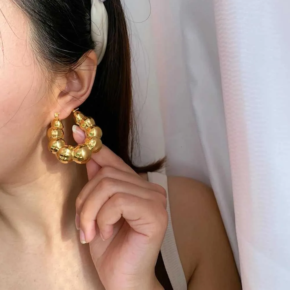 Orecchini GROSSE da Donna - placcato oro - Vestiaire Collective