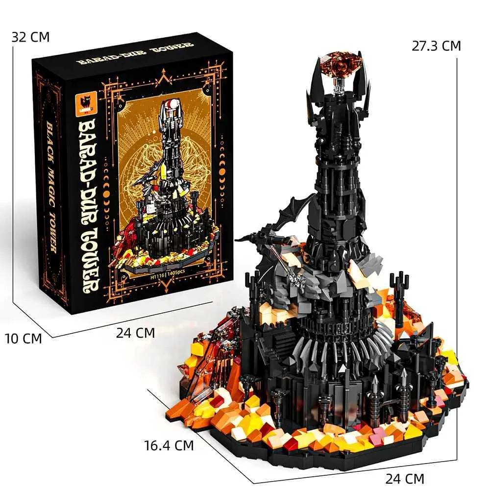 İblis Dünyasındaki Yüzüklerin Efendisi, MOC Baladu Kara Kulenin Yapı  Taşlarını Ve Bulmaca Erkek Çocuk Oyuncaklarını Büyük Ölçüde Restore Ediyor  Q251018 Yi TL1,110.76 | DHgate