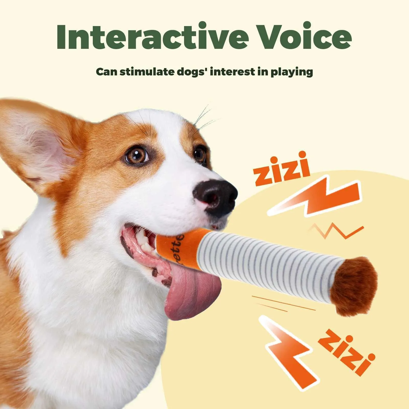 Creatives 3 Pack Dog Chew Toys Cigarette Butt Plush... From Ua_tampa, $7.39 