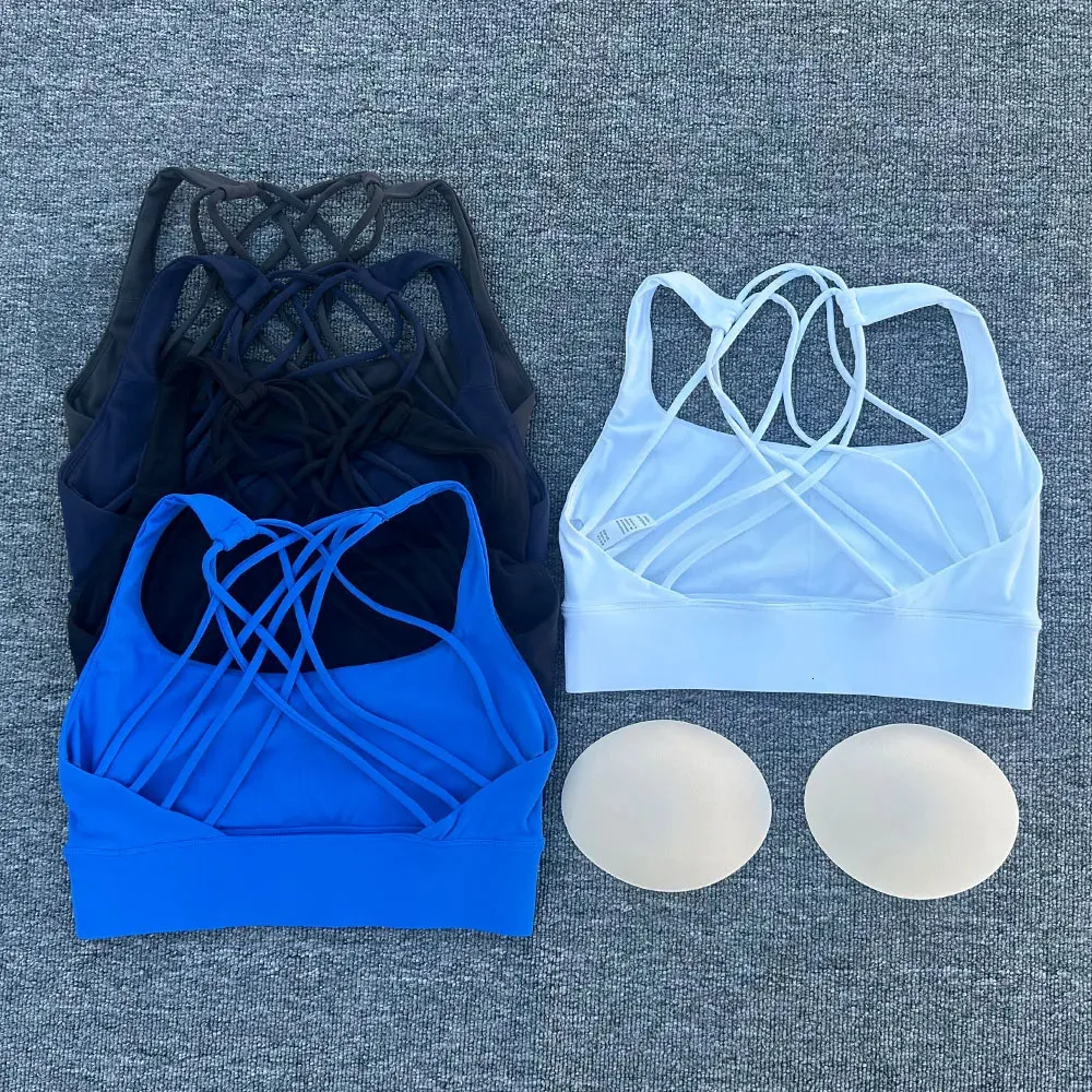 Womens Cross Back Sports Bra Shockproof Fitness... From Weigang09, $4. ...