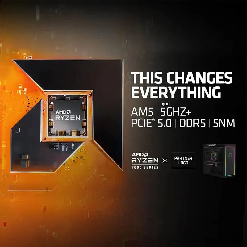 AMD Ryzen 5 7600X ボックス化 47 GHz 6 コア 12 スレッド PCIE 50