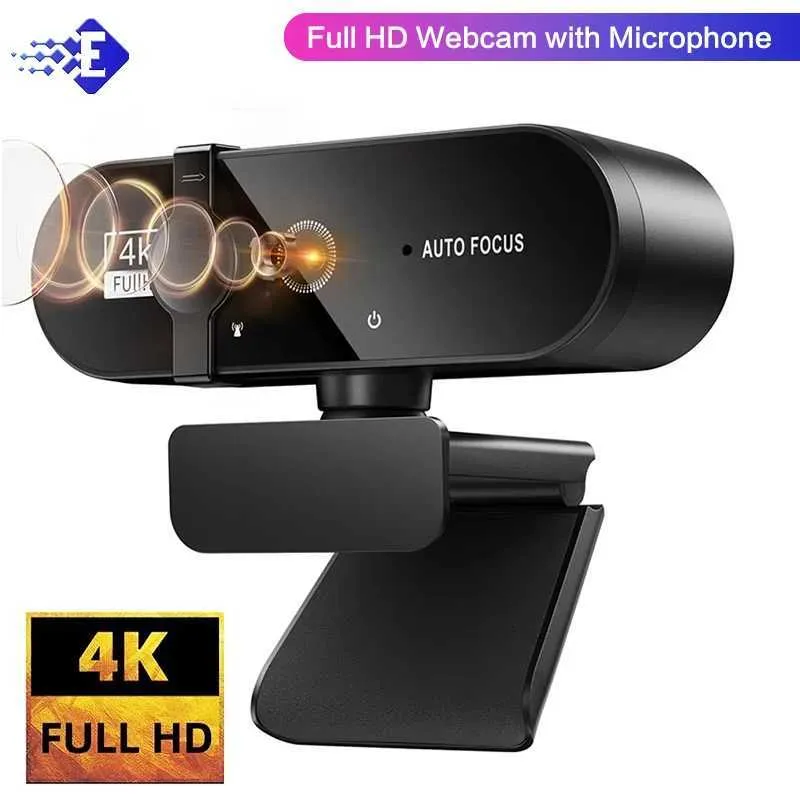 4K USB Web Camera With Microphone 2K Camera PC Computer Laptop Live ...