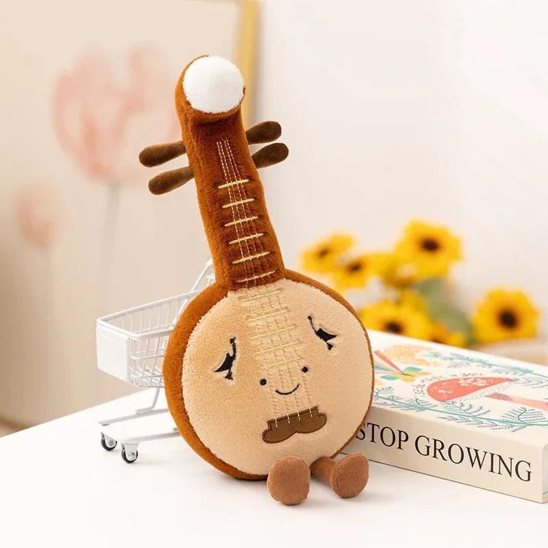 Peluche Instrumento Musical Guitarra – Modelo Colección De 38 Cm, Adorno Y Compañero De Sueño