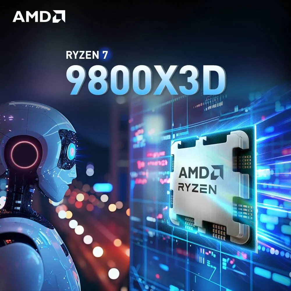 AMD Ryzen 7 9800X3D Yeni 8 Çekirdekli 16 Konu 47 GHz Yi TL44