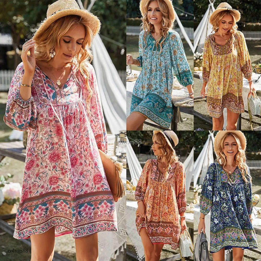 princess polly baby blue dress Dresses | Beautiful Boho Gypsy Wrap Skirt Dress main image 1