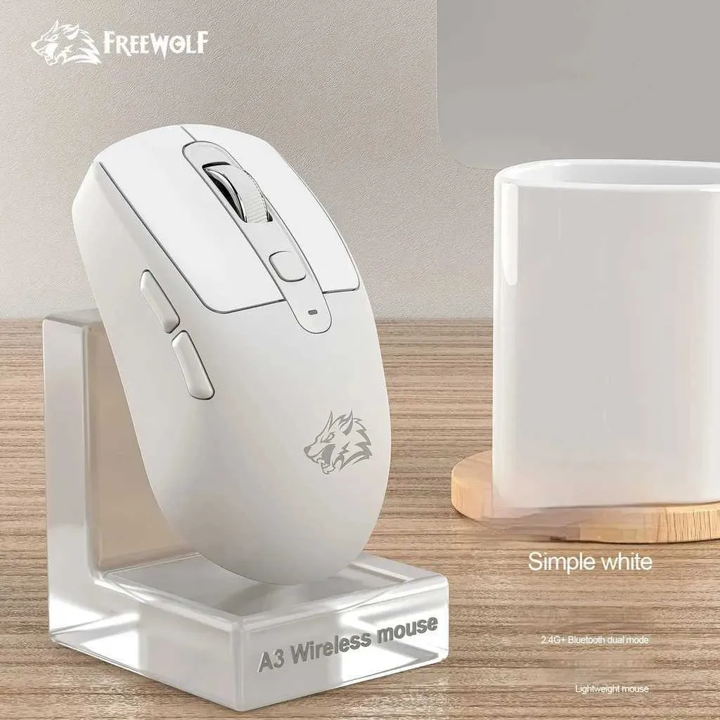 Wolf A3 Anker Vertical Mouse Bluetooth, Dual Mode, 24g Weight, Bass ...