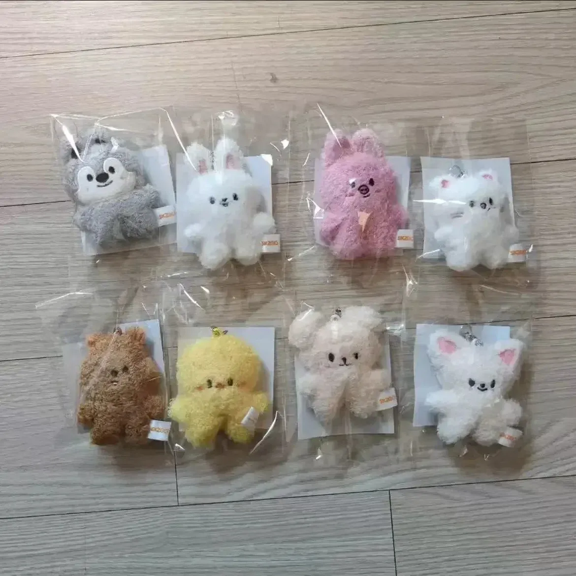 kit 9 llaveros skzoo de peluche stray colgantes para bolsa y mochila