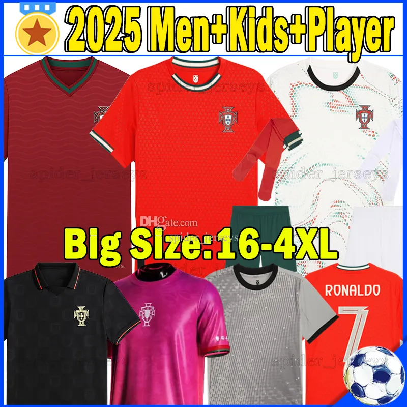 Ahorra a lo Grande en Compras al por Mayor de Portugal 2025 Jersey Portugal  Soccer Jersey Manga Larga Versión Del Jugador Fernandes, Dias,