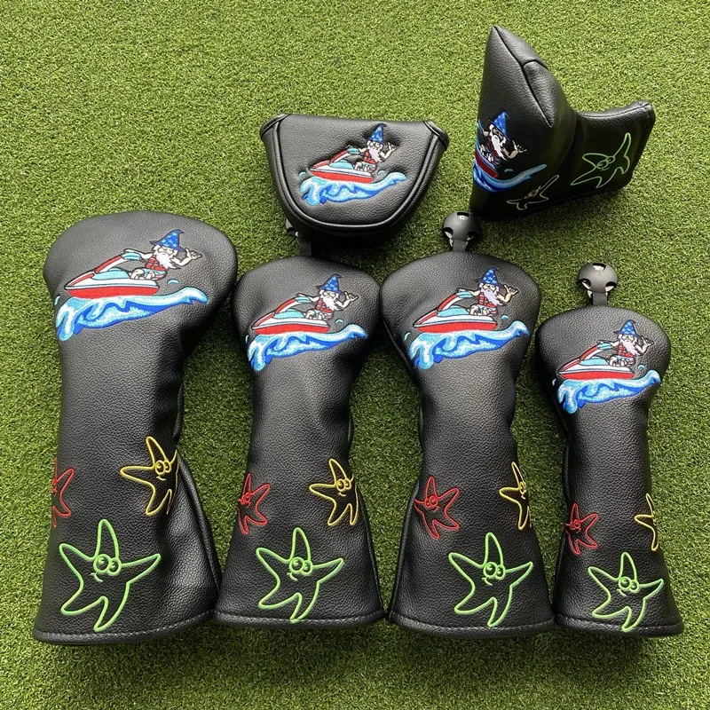 Surfing Mage Golf Club Headcovers Set   PU Leather... 