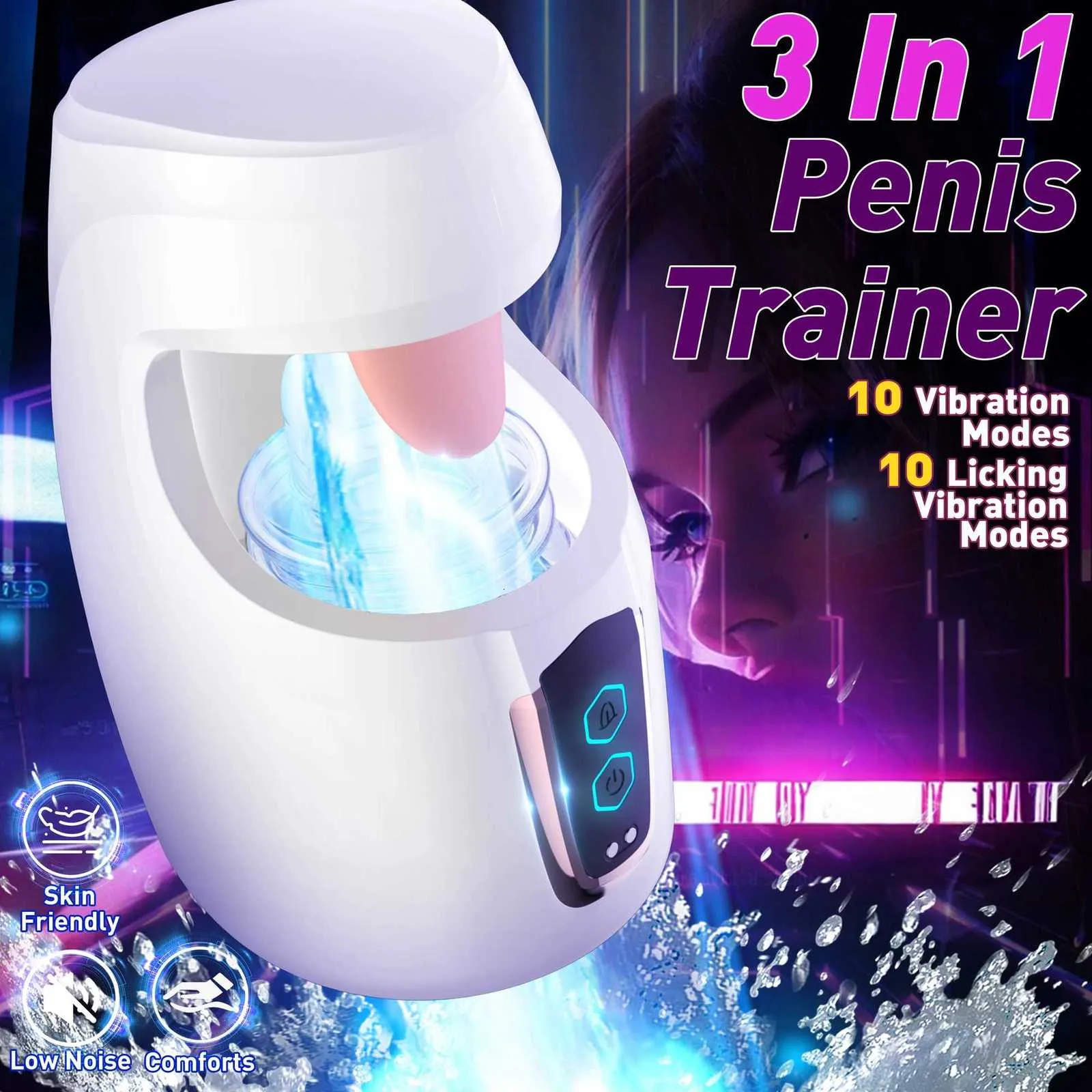 Adult Sex Toys 3in1 Male Masturbator Cup 10 Vibration Modes 10 Licking  Patterns TEP Material Low Noise Male Oral Sex Toy W251020 From 18,49  |  DHgate