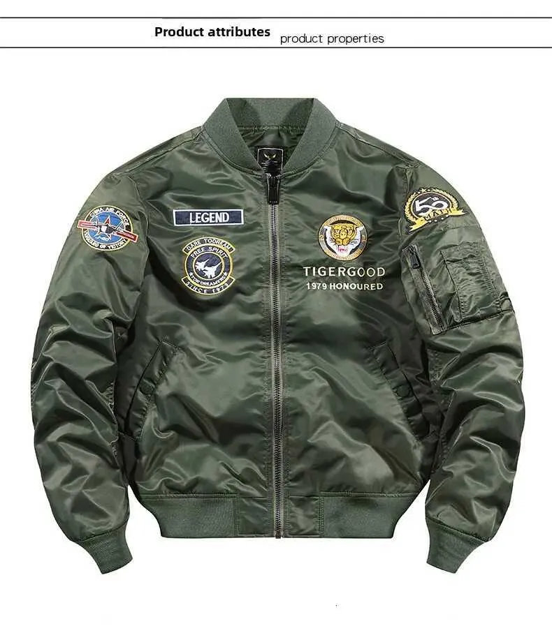 Autumn Mens Bomber Jacket Winter New Air Force MA1 From