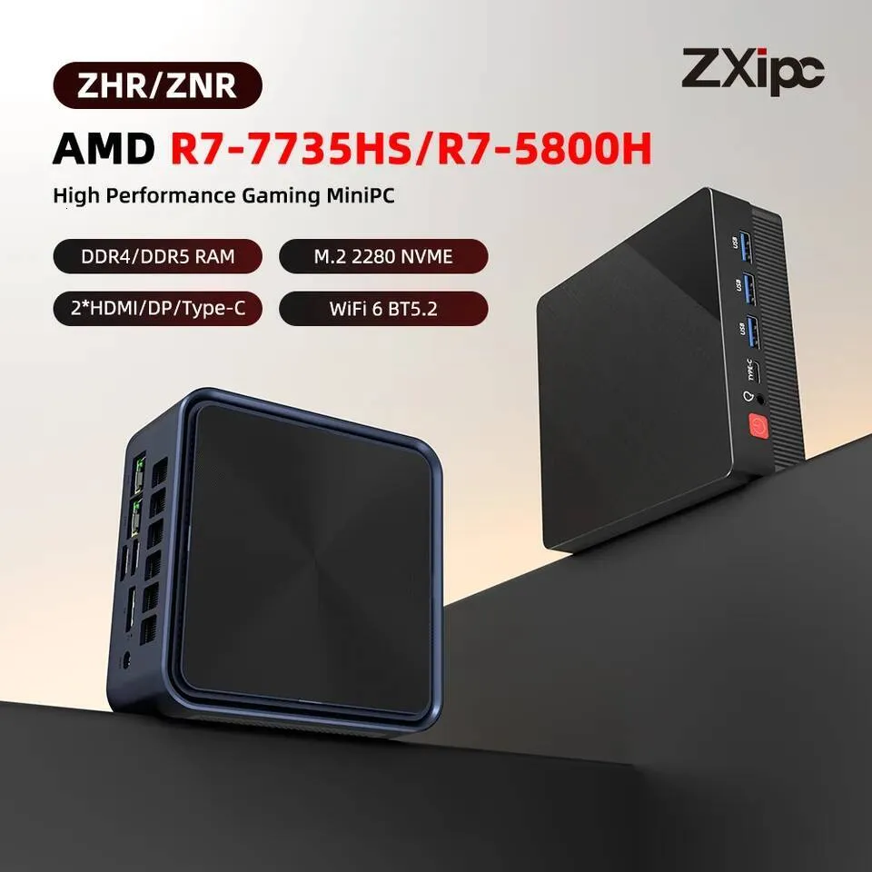 ZXIPC Mini PC Ryzen 7 5800H 6600H 7735HS 4500U DDR4 Yi TL14