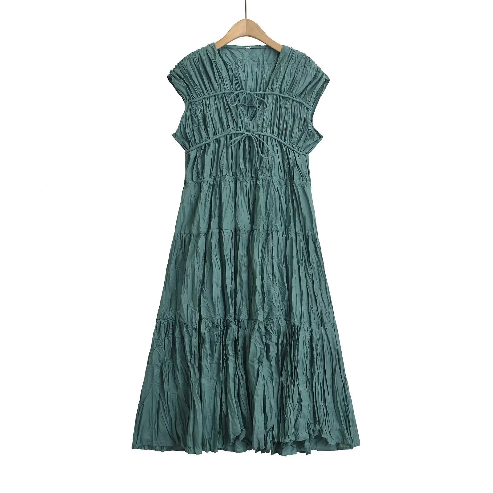 knee length dresses for ladies Short Sleeve Swing Dress main image 1
