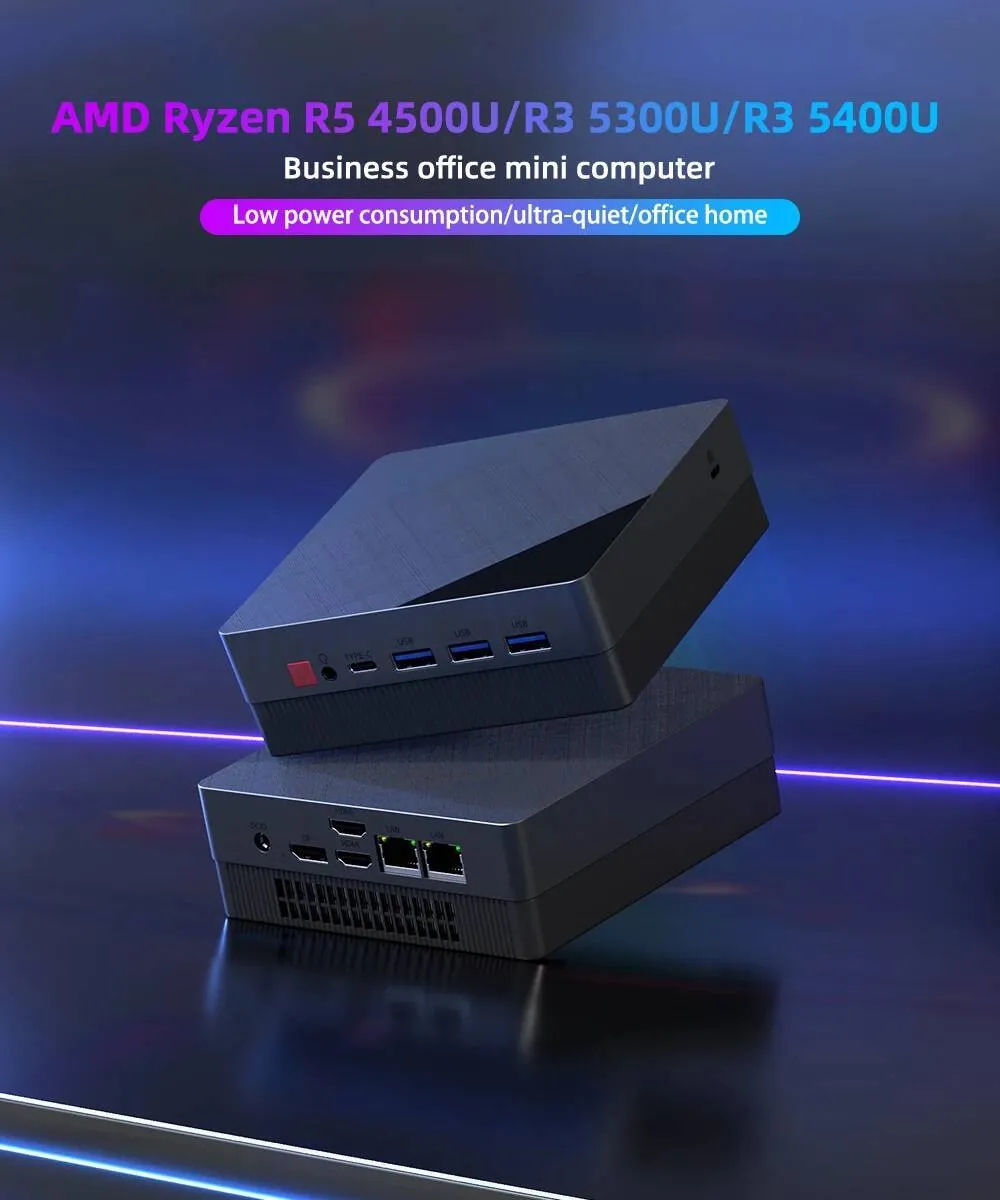 ZXIPC AMD Ryzen5 4500U 5300U 5400U Mini PC Computer From 231,71