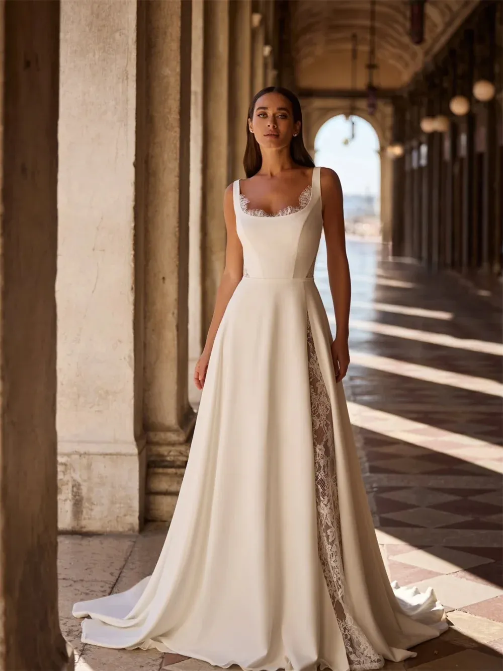 full length cocktail dress La Femme Dress 32077 Formal Prom Dress Champagne / 6