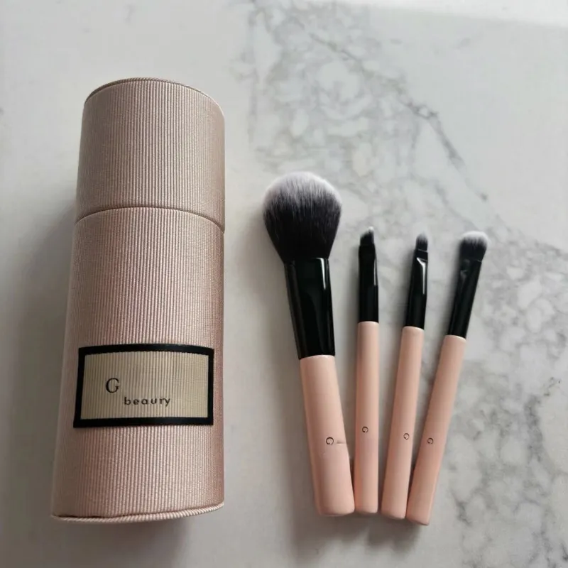 Luxury Pink Handle Makeup Brush Set Synthetic... 