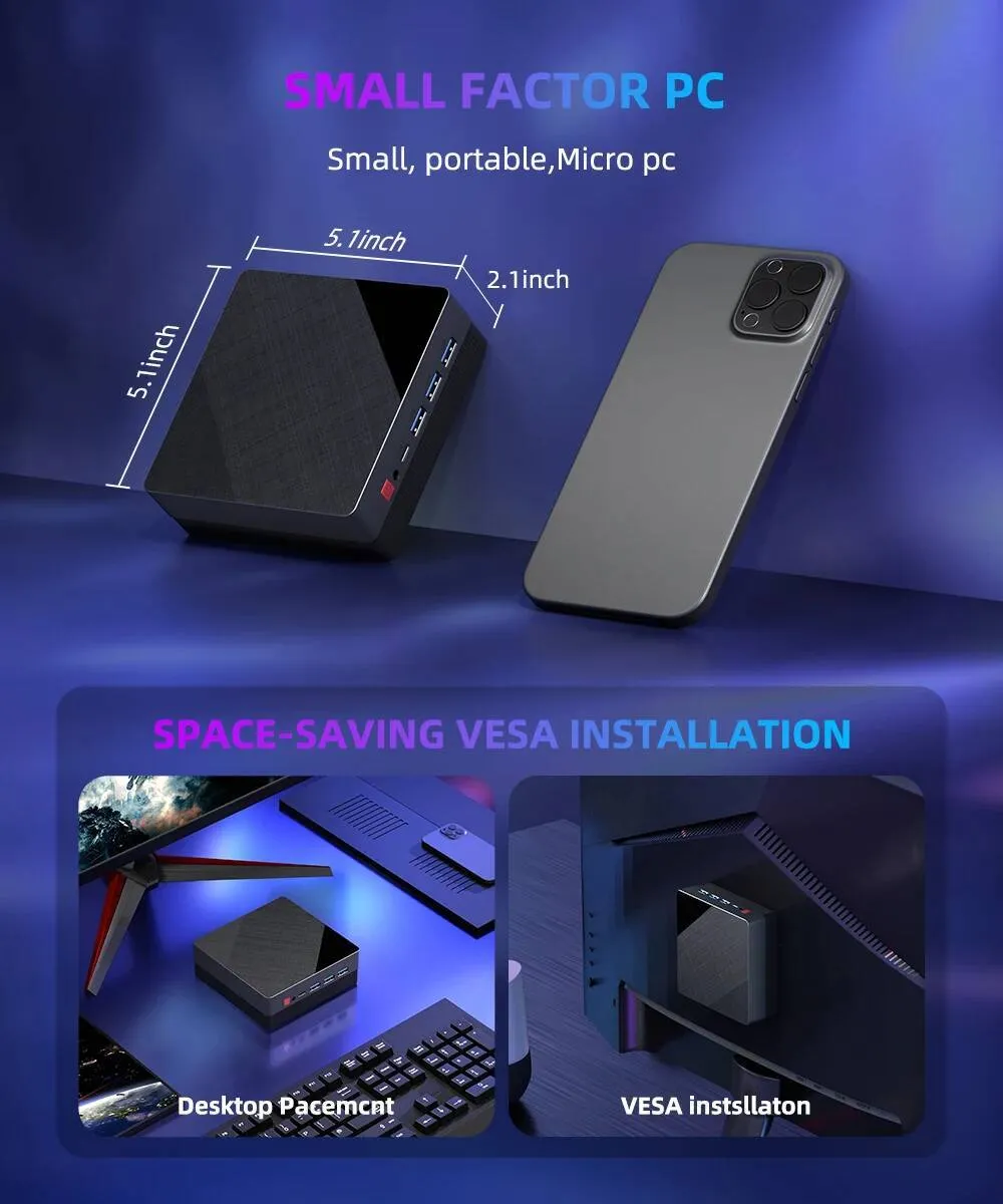 ZXIPC AMD Ryzen5 4500U 5300U 5400U Mini PC Computer From 227,59