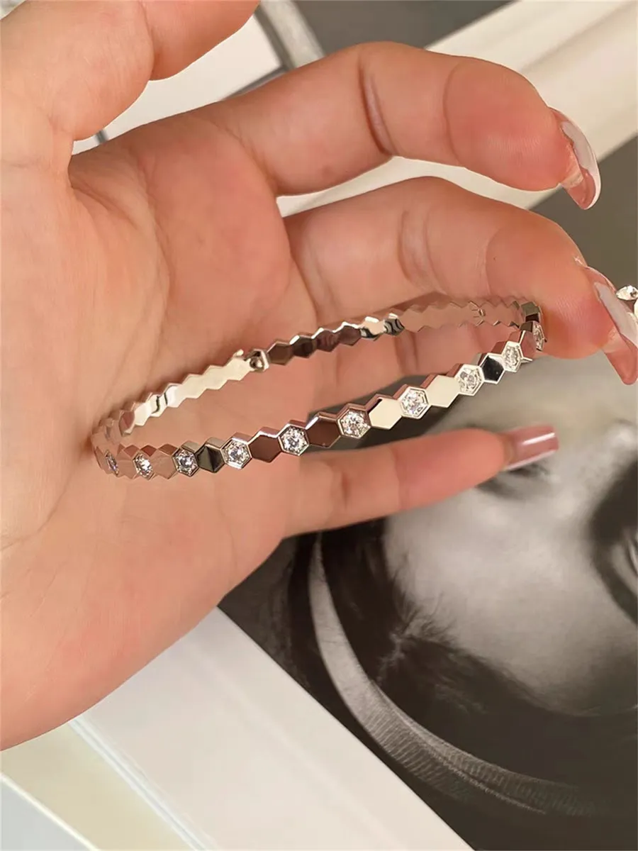 Bracciale Magnetico In Rame Per Donna - Design Aperto Regolabile, Con Magneti Potenti, Elegante