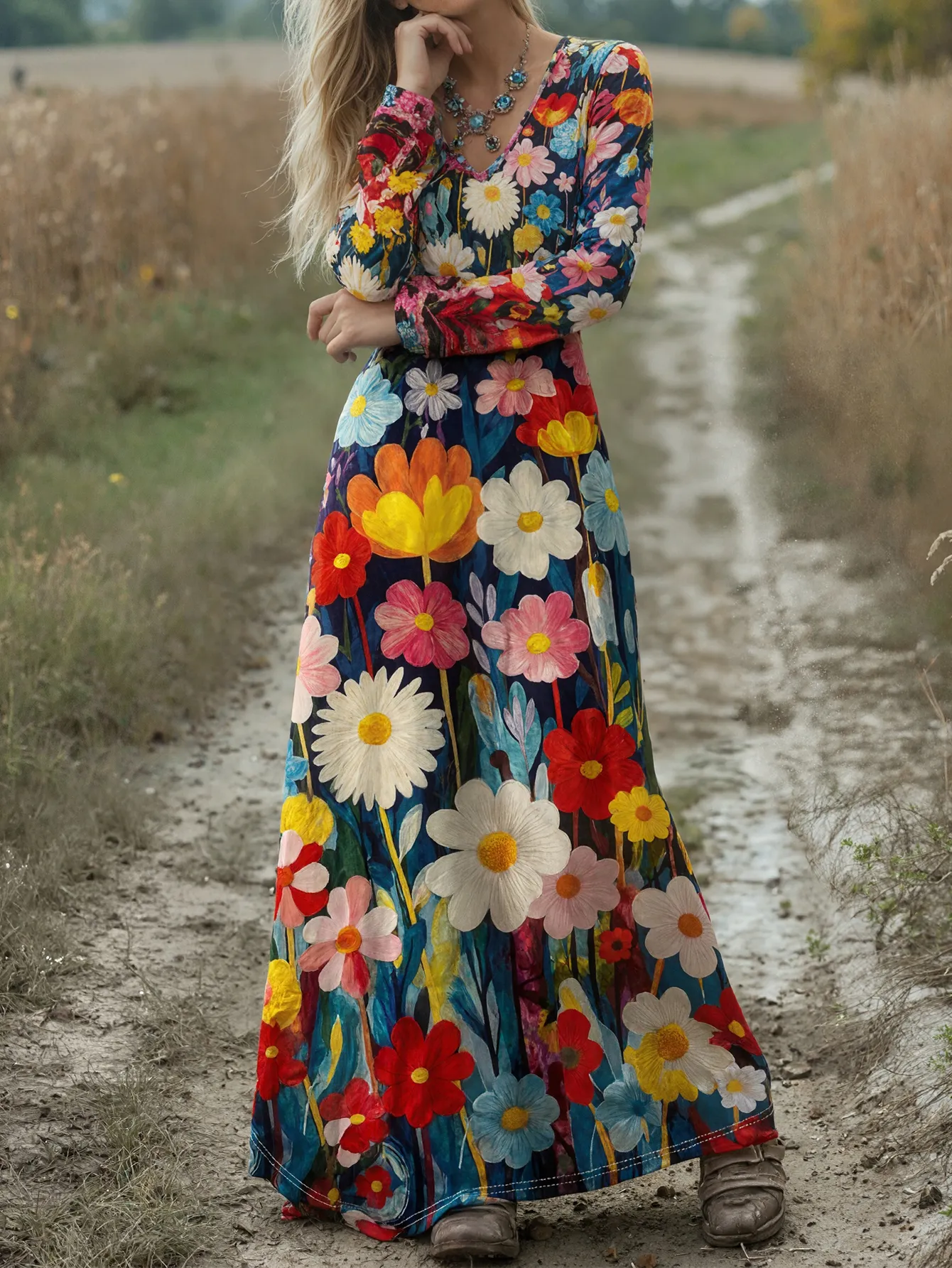 floral maxi dress xxl H&M Conscious Boho Pink Floral Peony Rose Chiffon Maxi Dress XXL 18 20 22  BNWT