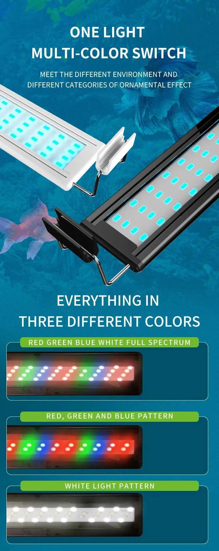 Aspect Fish Light 1878CM Super Bright LED Aquarium Light for Aquatic Plants, Extendable ...