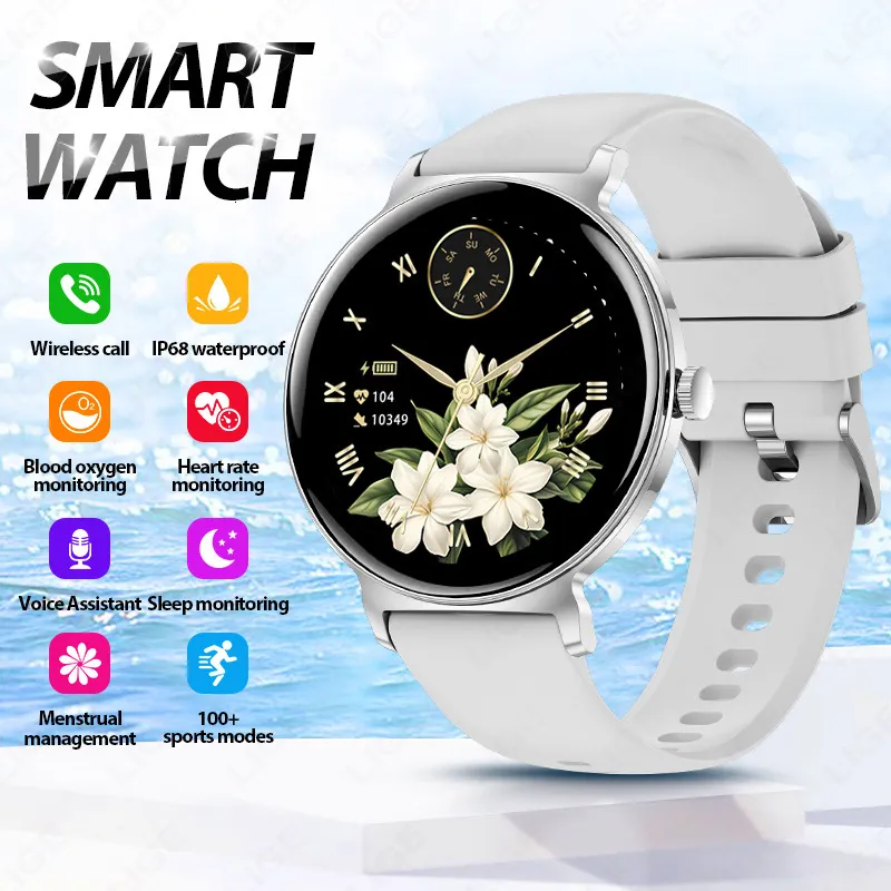 JX523 Bluetooth Call Smart Sports Watch with Voice Assistant, LED