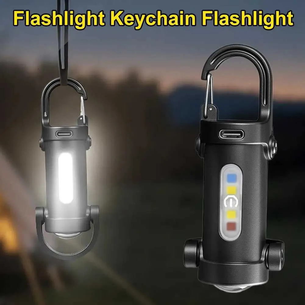 Lampe Torche Led Rechargeable,90 Degrés Mini Lampe De Poche Ipx5 étanche, 500 Lumens Torche Led Puissante, Lampe Tactique Avec Clip Pour La Course De