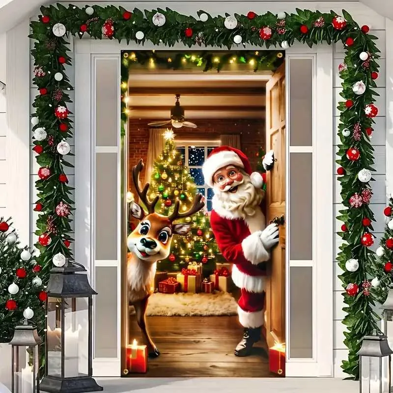 Christmas Door Banner, 200 X 90 Cm,Weihnachten Tür Produktbild-Vorschau 3