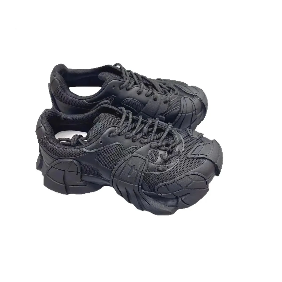 Thick Soled Dad Womens Fashionable And Versatile Mesh Breathable Casual Sports Shoes 251020_voghion.com