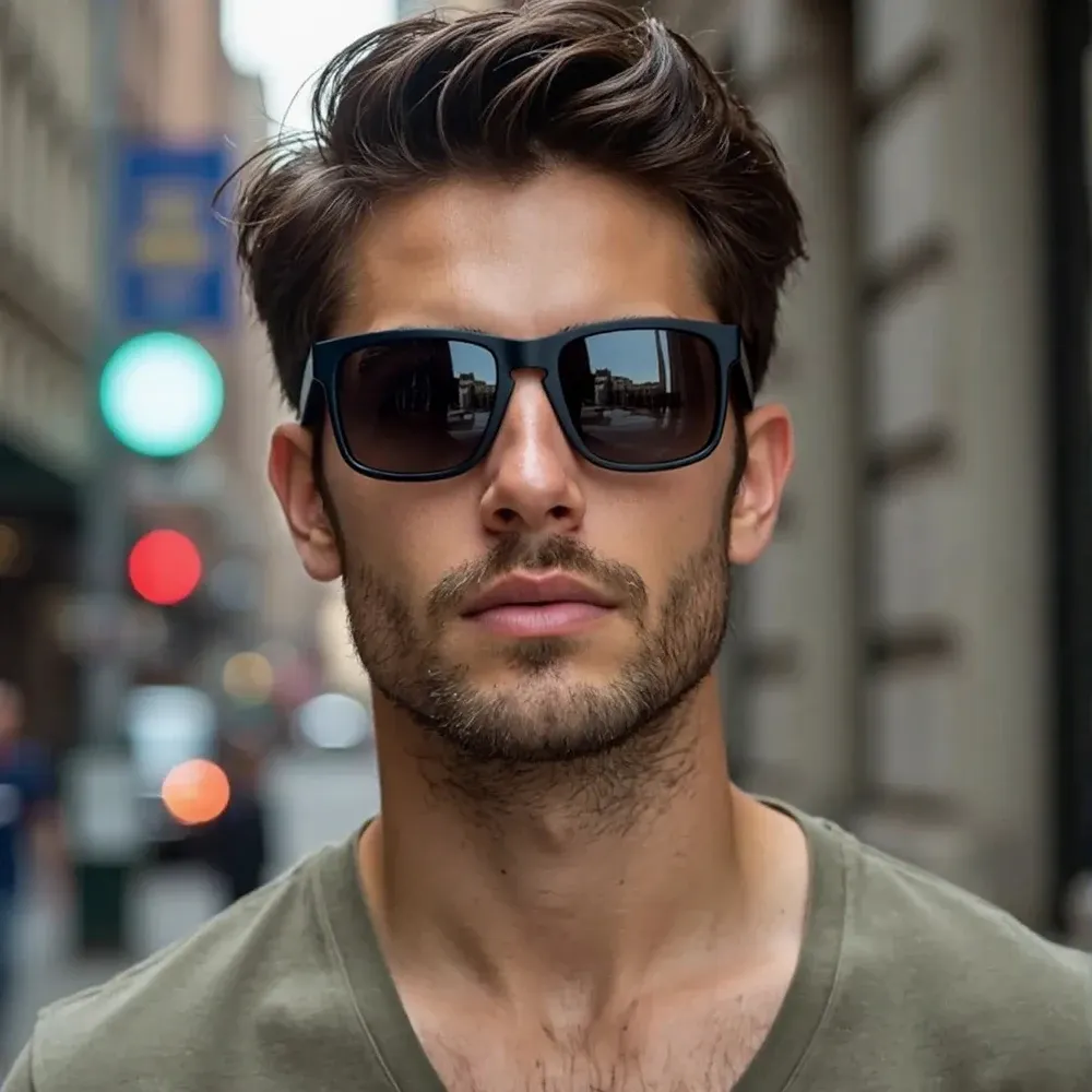 Classic Fashion Square Polarized Sunglasses For Men From