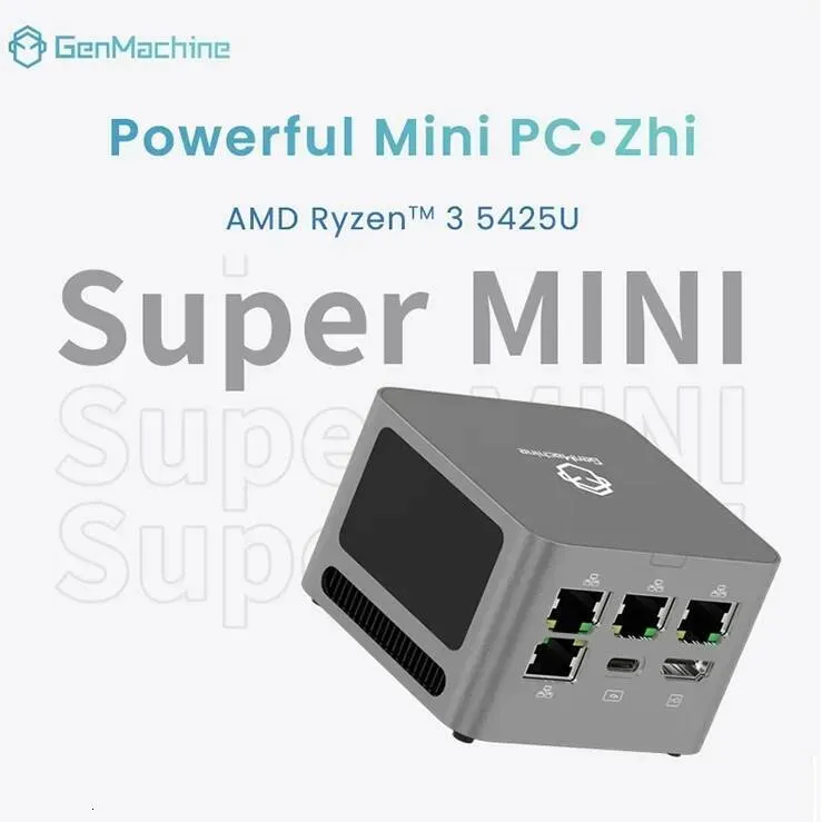 GenMachine Zhi Series Mini PC   AMD Ryzen 3 5425U,... 