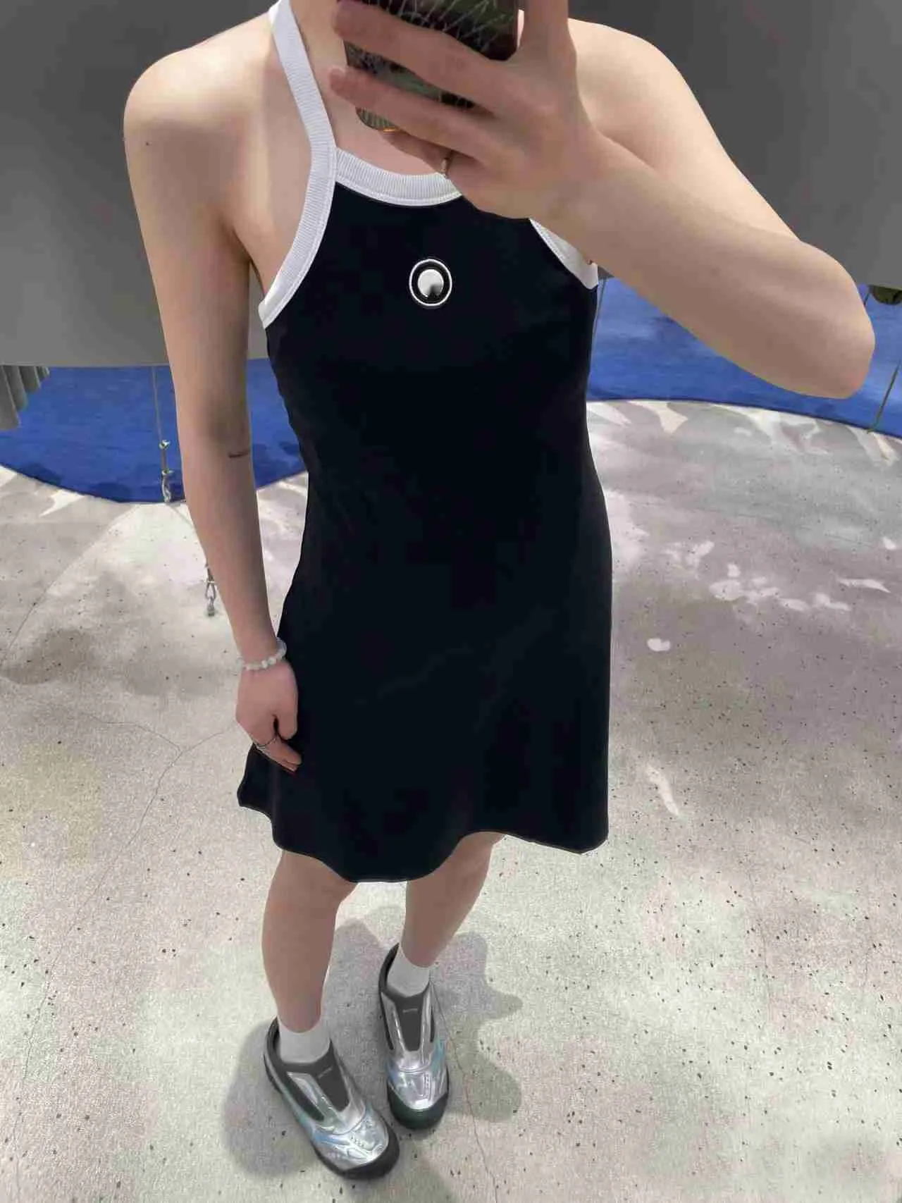 bandeau knee length dress Lady's embroidered polyester with strapless top and knee- A-line silhouette from Dhgate Basic & Casual Dresses This dress isnt merely