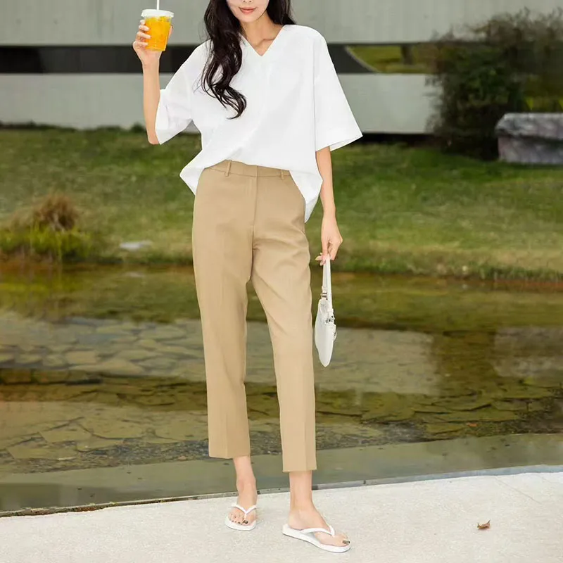 Givenchy Ladies Black Wool Cigarette Chain Trousers, Brand Size 34  US Bw50p812jf00 3 Full Bleed Australia