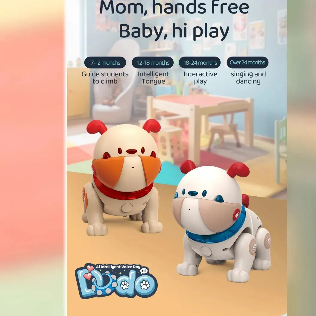 VersaMarts Dodo AI Robot Dog Toy For Kids 3 Voice Control LEDSound