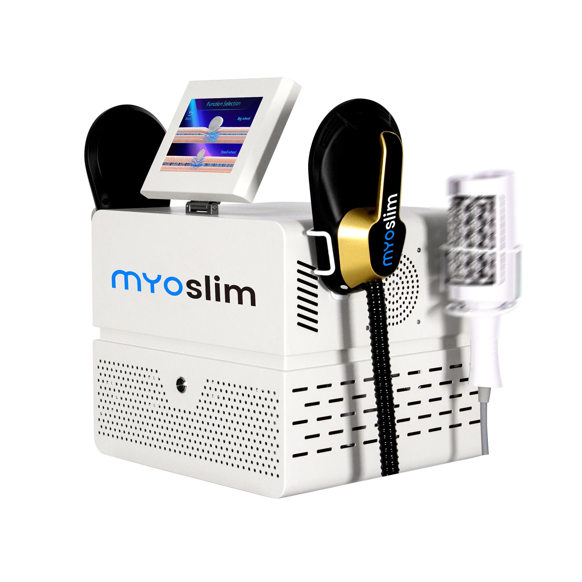 Myoslim 新しいデスクトップ RF ボディシェイピングマシンローラー脂肪 