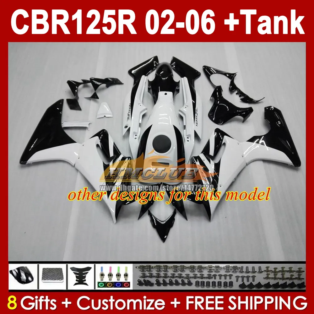 OEM Body Kit For HONDA White Black CBR 125 R CBR125R From