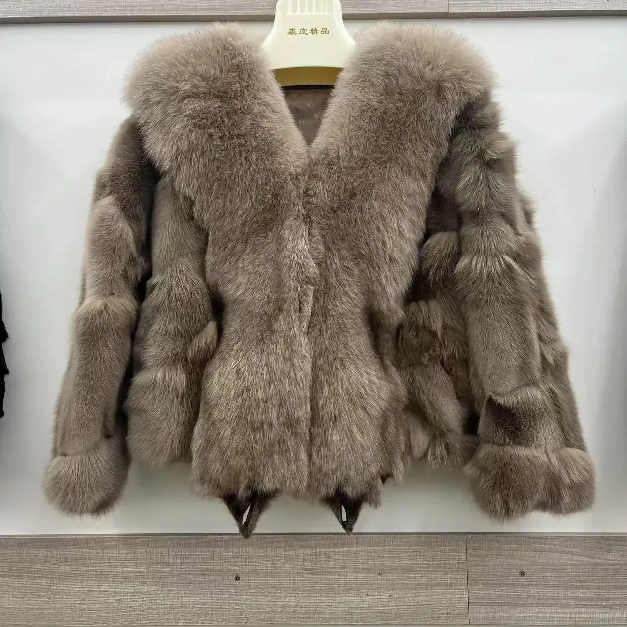 S Moda Inverno Donna Vera Pelliccia Di Volpe Cappotti Caldi