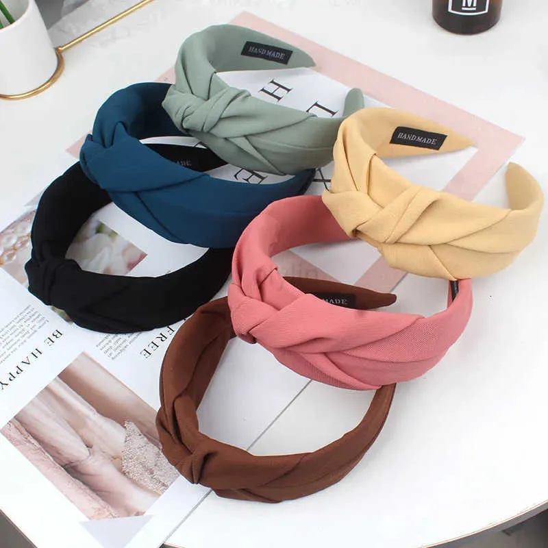 3 Fasce Per Capelli Con Nodo Incrociato E Perle | Turbante Fascia Larga Per Donna E Ragazza | Colori Assortiti