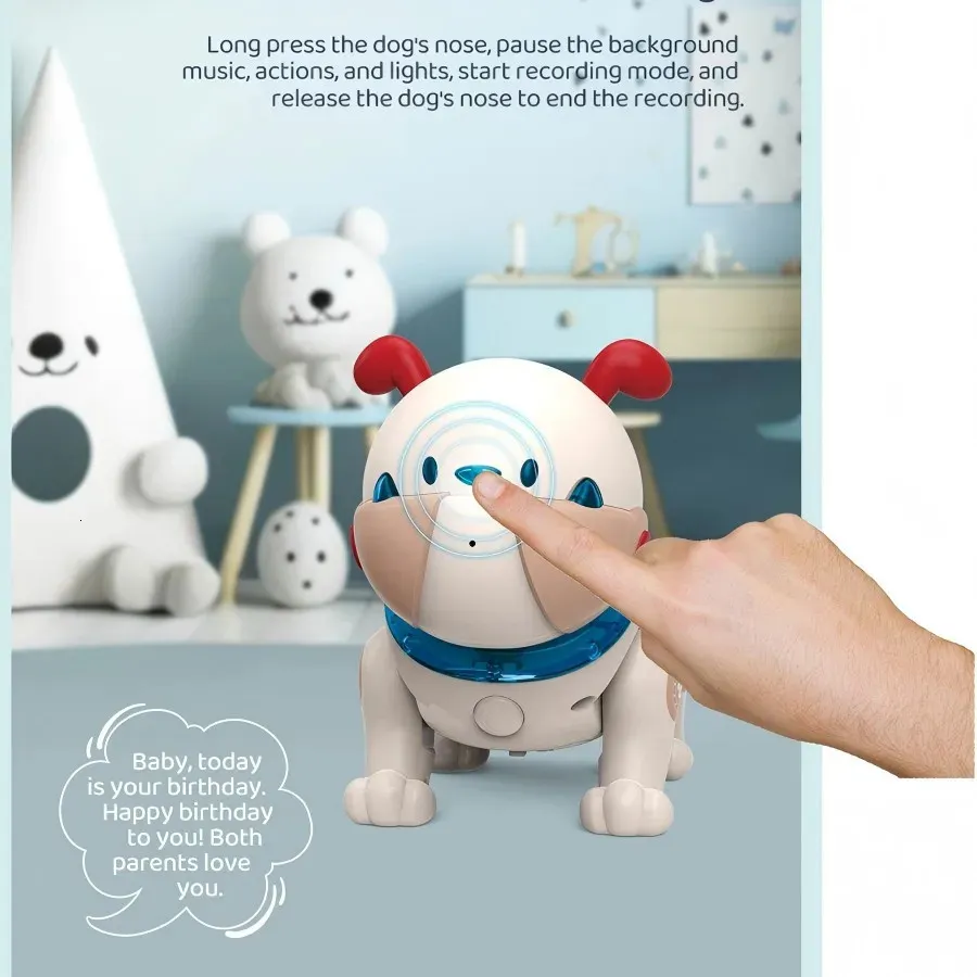 VersaMarts Dodo AI Robot Dog Toy For Kids 3 Voice Control LEDSound