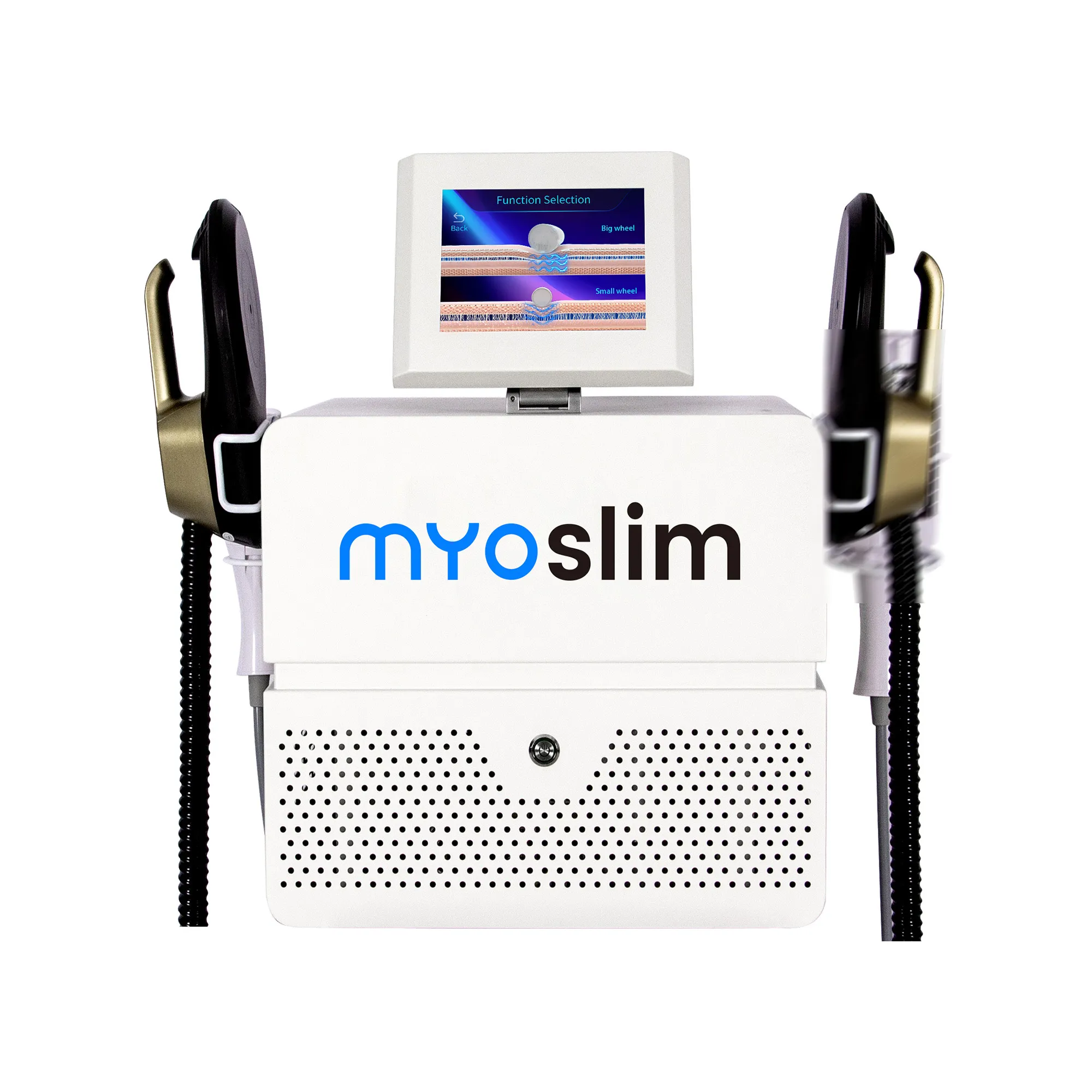 Myoslim 新しいデスクトップ RF ボディシェイピングマシンローラー脂肪 