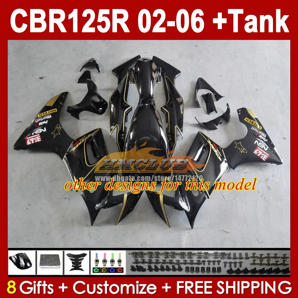 OEM Body Kit For HONDA CBR 125 R CBR125R CBR 125CC 125R 2002 2006