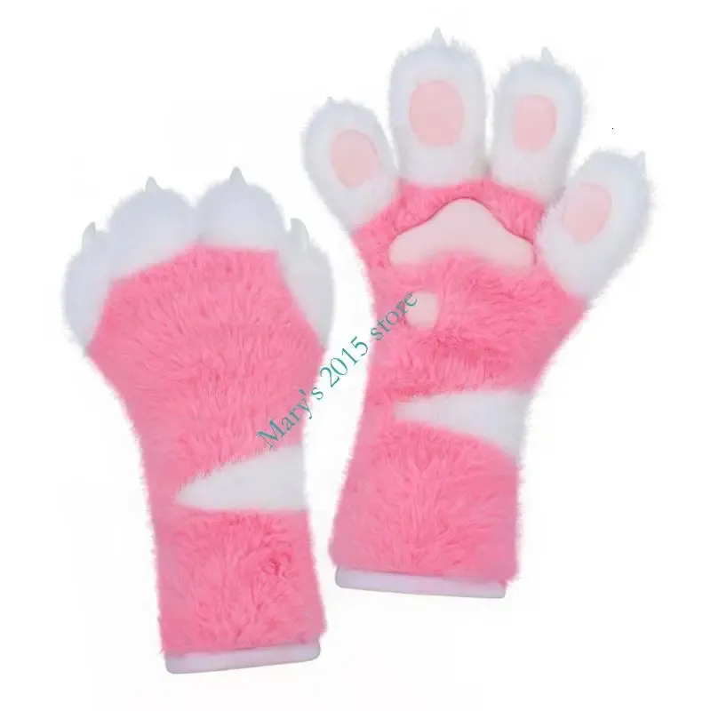 Gants Pattes De Chat Avec Griffes – Oxxggkao – Cosplay, Halloween, Fourrure Synthétique, Adulte