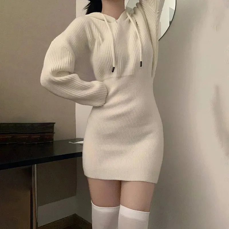 chinese dress ladies Bodycon Long Sleeve Knit Turtleneck Bandage Dress – ETERNA