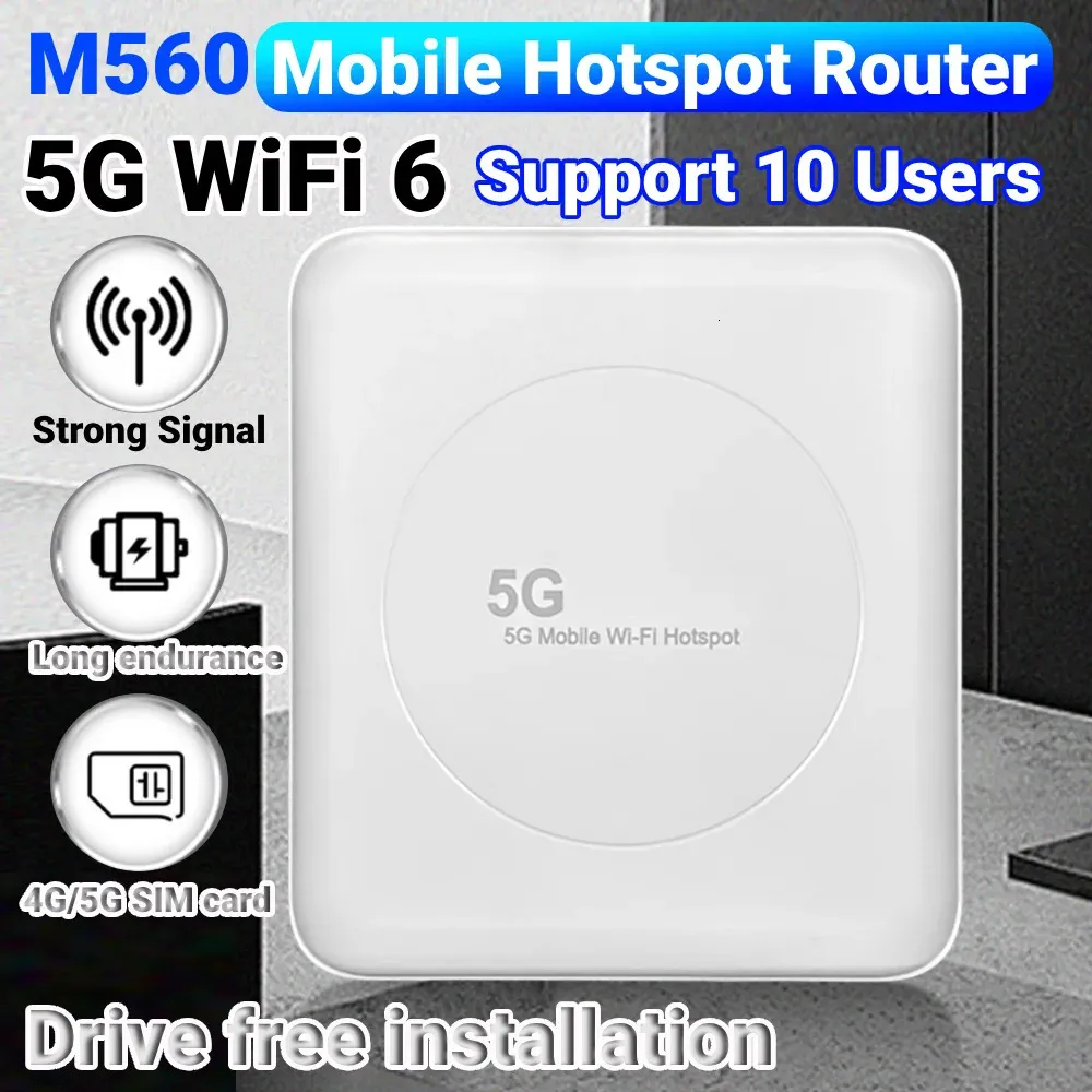 5G WiFi 6 Mobile Spot Router With SIM Card Slot Wireless Spot Router ...